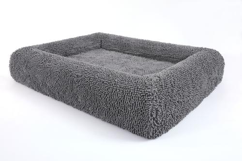 Show full view: INVIROX Orthopedic Waterproof Memory Foam Couch Dog Bed with Bolster, Jumbo, Fluffy Grey slide 8 of 12