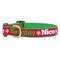 Show in main carousel: Up Country Christmas Naughty & Nice Dog Collar, X-Large Wide: 18 to 24-in neck, 1-in wide slide 1 of 5
