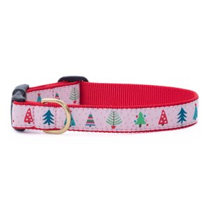 Up Country Pink Pines Dog Collar, X-Large Wide: 18 to 24-in neck, 1-in wide