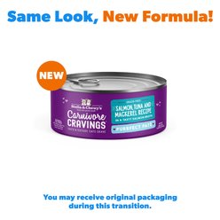 Stella & Chewy's Purrfect Pate Salmon, Tuna & Mackerel Flavored Pate Wet Cat Food, 2.8-oz can, case of 24 slide 2 of 9