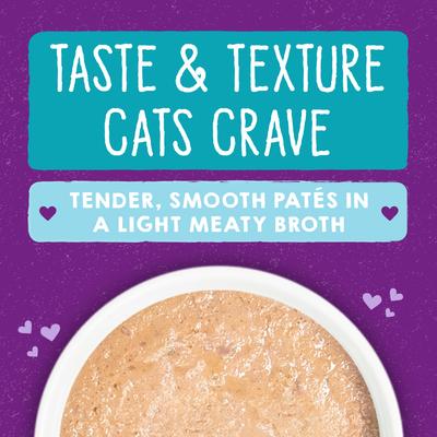 Show full view: Stella & Chewy's Purrfect Pate Salmon, Tuna & Mackerel Flavored Pate Wet Cat Food, 2.8-oz can, case of 24 slide 4 of 11