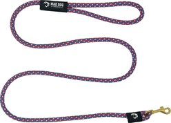 Mad Dog Products Premium Rope Dog Leash, Red/White/Blue, 6-ft long, 3/8-in wide slide 1 of 5