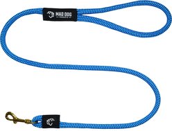 Mad Dog Products Premium Rope Dog Leash, Royal, 6-ft long, 3/8-in wide