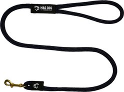 Mad Dog Products Premium Rope Dog Leash, Navy, 6-ft long, 3/8-in wide