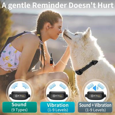 Show full view: PetJoy IPX7 Waterproof & Adjustable 3300-ft No Shock Remote Dog Training Collar, 3 count slide 6 of 7