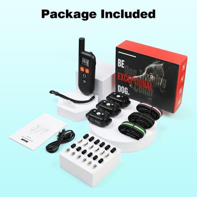 Show full view: PetJoy IPX7 Waterproof Rechargeable Remote Dog Training Collar, 3 count slide 9 of 10