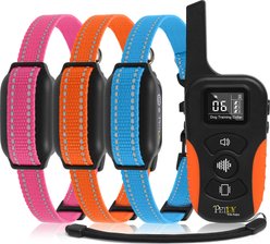 PetJoy IPX7 Waterproof & Adjustable 3300-ft No Shock Remote Dog Training Collar, 3 count