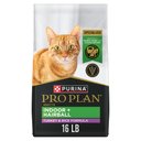 Purina Pro Plan Adult Indoor Hairball Management Turkey & Rice Formula Dry Cat Food, 16-lb bag