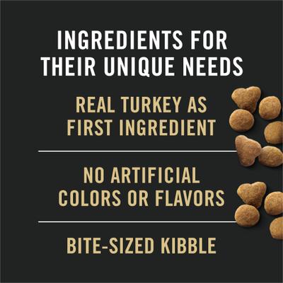 Show full view: Purina Pro Plan Adult Indoor Hairball Management Turkey & Rice Formula Dry Cat Food, 16-lb bag slide 5 of 13