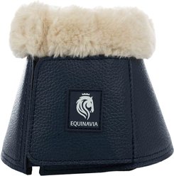 Equinavia Ty Ultra Fleece Overreach Horse Boots, Navy/Natural, X-Large