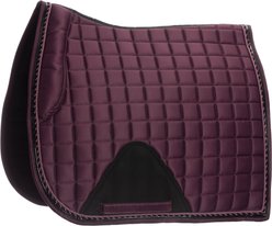 Equinavia Copenhagen Stay Put Dressage Horse Saddle Pad, Plum Wine, Horse