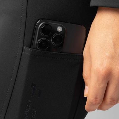 Show full view: Horze Leonie Womens Full Seat Leather Breeches, Black, 22 slide 7 of 8