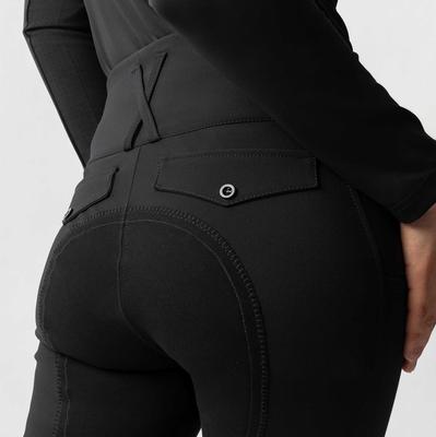 Show full view: Horze Leonie Womens Full Seat Leather Breeches, Black, 22 slide 5 of 8