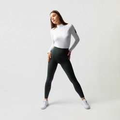 B Vertigo Leonora Womens Seamless Winter Full Seat Tights, Scarab Green, 32 slide 2 of 5