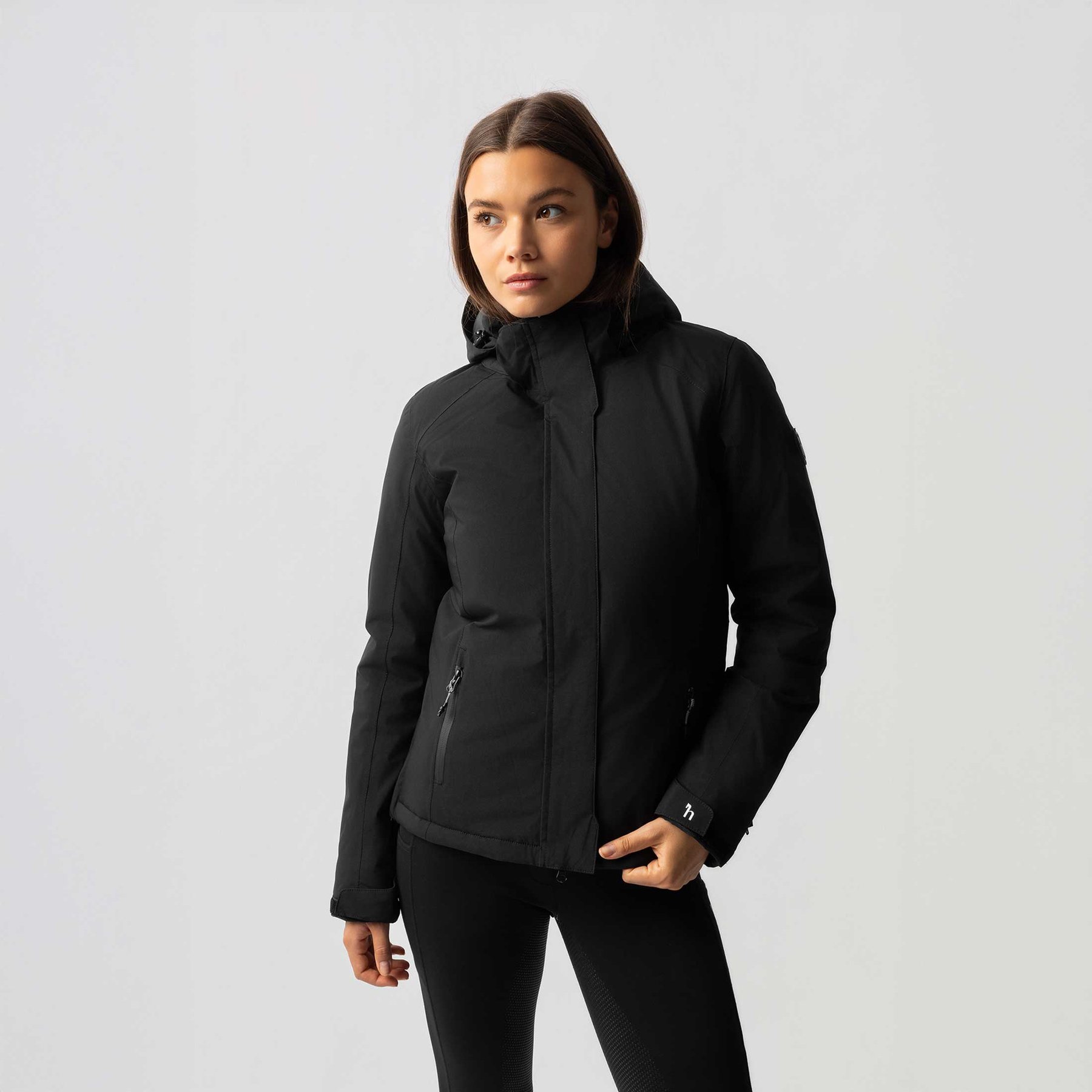 Horze Camila Womens Waterproof Softshell Jacket, Black, 8