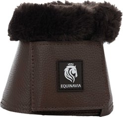 Equinavia Ty Ultra Fleece Overreach Horse Boots, Brown/Brown, Large