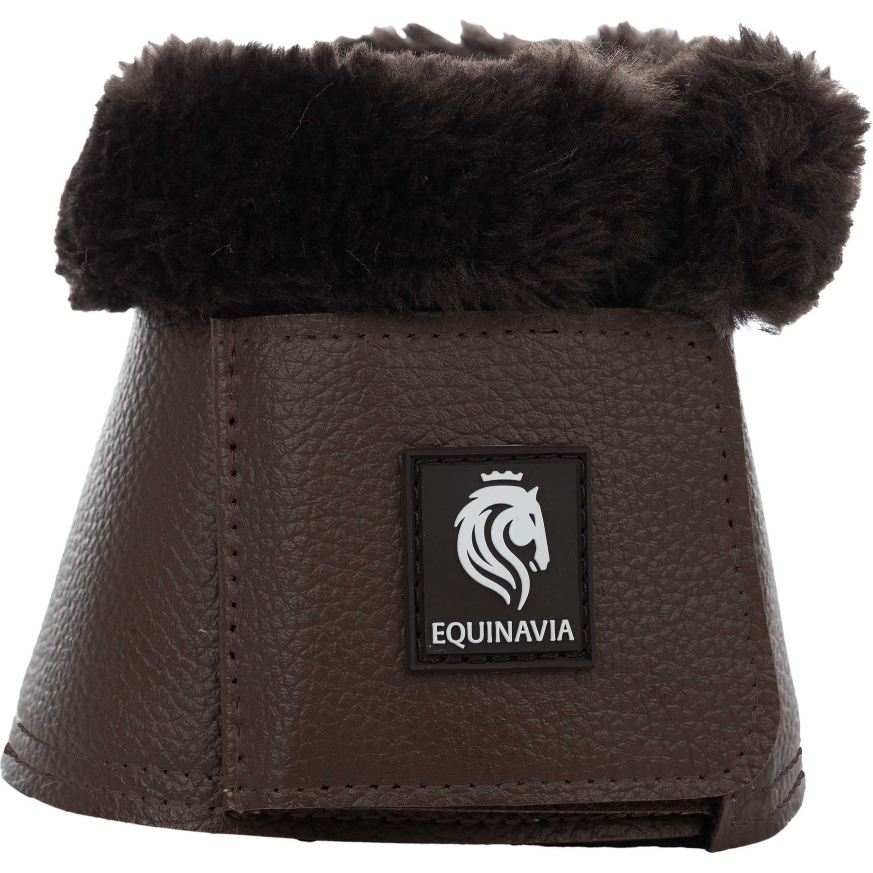 Equinavia Ty Ultra Fleece Overreach Horse Boots, Brown/Brown, Large
