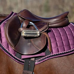 Equinavia Copenhagen Stay Put All Purpose Horse Saddle Pad, Plum Wine, Horse