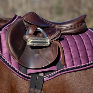 Equinavia Copenhagen Stay Put All Purpose Horse Saddle Pad, Plum Wine, Horse