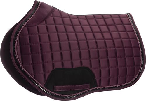 Show full view: Equinavia Copenhagen Stay Put All Purpose Horse Saddle Pad, Plum Wine, Horse slide 2 of 4