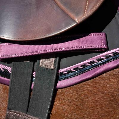 Show full view: Equinavia Copenhagen Stay Put All Purpose Horse Saddle Pad, Plum Wine, Horse slide 3 of 4