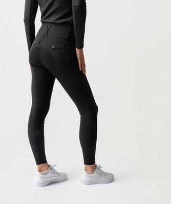 Show full view: Horze Leonie Womens Full Seat Leather Breeches, Black, 22 slide 4 of 8