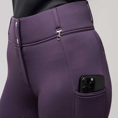 Show full view: Horze Mira Womens Thermo Full Seat Breeches, Nightshade, 24 slide 7 of 8
