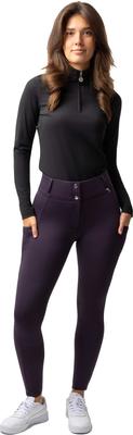 Show full view: Horze Mira Womens Thermo Full Seat Breeches, Nightshade, 24 slide 4 of 8