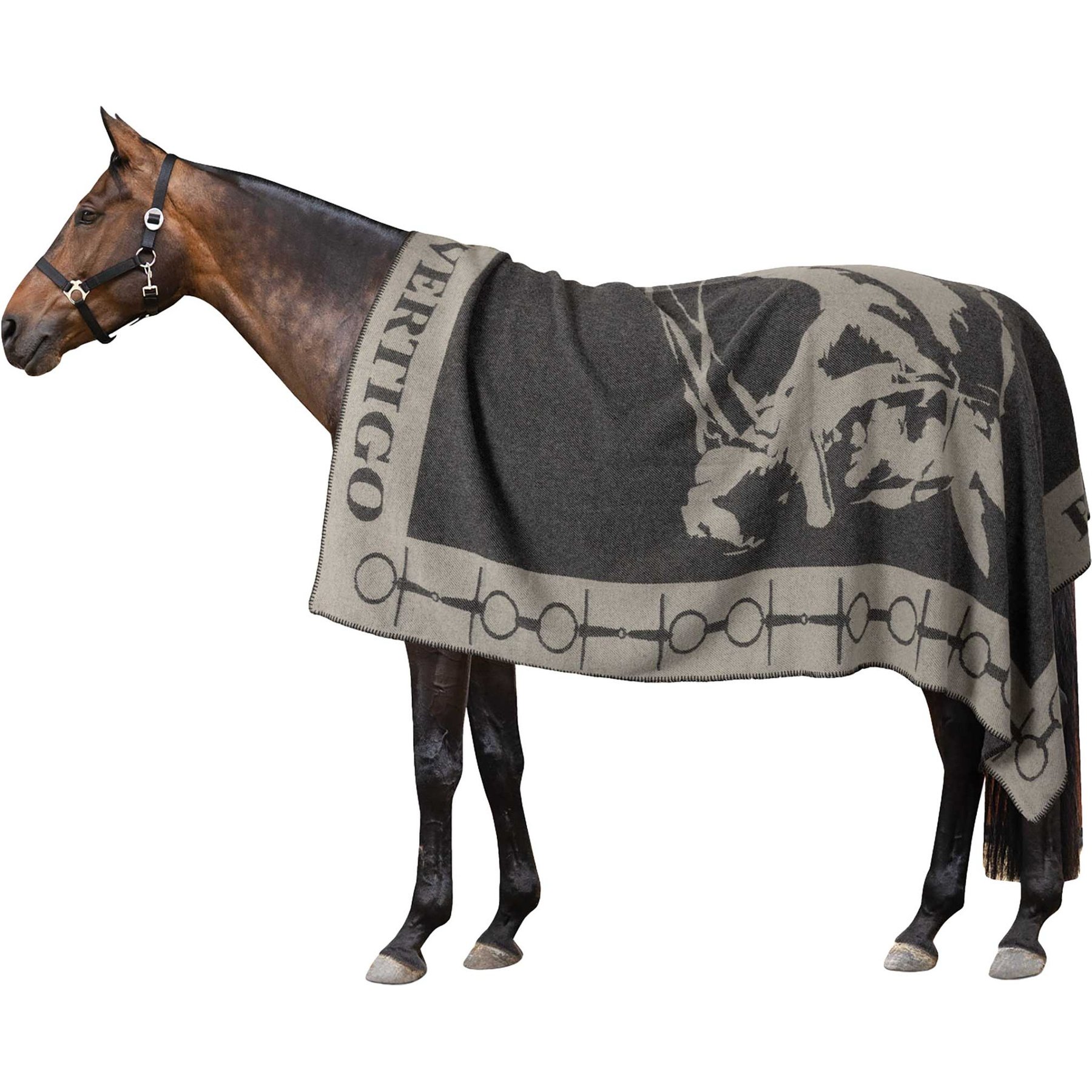 B Vertigo Fusion Throw Blanket, Black Beauty