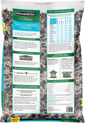 Show full view: Pennington Classic Wild Bird Food, 10-lb bag slide 2 of 12