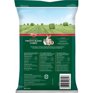 Kaytee Natural Timothy Blend Cubes Small Animal Treats, 1-lb bag