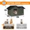 Show in main carousel: K&H Pet Products Extra-Wide Outdoor Unheated Kitty House, Olive/Black slide 5 of 10