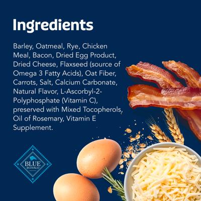 Show full view: Blue Buffalo Health Bars Baked with Bacon, Egg & Cheese Dog Treats, 3.5-lb box slide 6 of 12