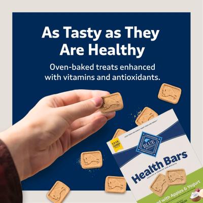 Show full view: Blue Buffalo Health Bars Baked with Apples & Yogurt Dog Treats, 3.5-lb box slide 8 of 12