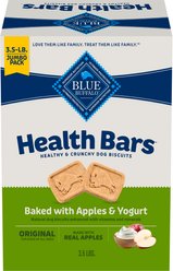 Blue Buffalo Health Bars Baked with Apples & Yogurt Dog Treats, 3.5-lb box