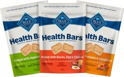 Blue Buffalo Health Bars Natural Crunchy Variety Pack Dog Treats Biscuits, 16-oz bag, 3 count