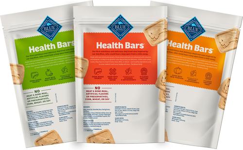 Show full view: Blue Buffalo Health Bars Natural Crunchy Variety Pack Dog Treats Biscuits, 16-oz bag, 3 count slide 3 of 12
