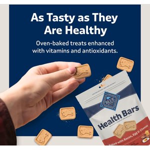 Blue Buffalo Health Bars Baked with Bacon, Egg & Cheese Dog Treats, 16-oz bag