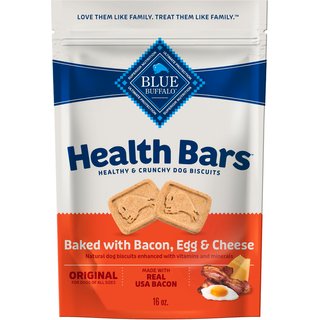 Blue Buffalo Health Bars Baked with Bacon, Egg & Cheese Dog Treats, 1-lb bag slide 1 of 9