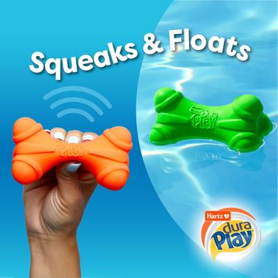 Show full view: Hartz Dura Play Bone Squeaky Latex Dog Toy, Color Varies, Small slide 7 of 13