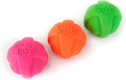 Hartz Dura Play Ball Squeaky Latex Dog Toy, Color Varies