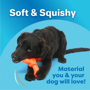 Hartz Dura Play Boomerang Bacon Scented Squeaky Latex Dog Toy, Color Varies, 1 count