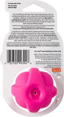 Show full view: Hartz Dura Play Ball Squeaky Latex Dog Toy, Color Varies, Small slide 9 of 12