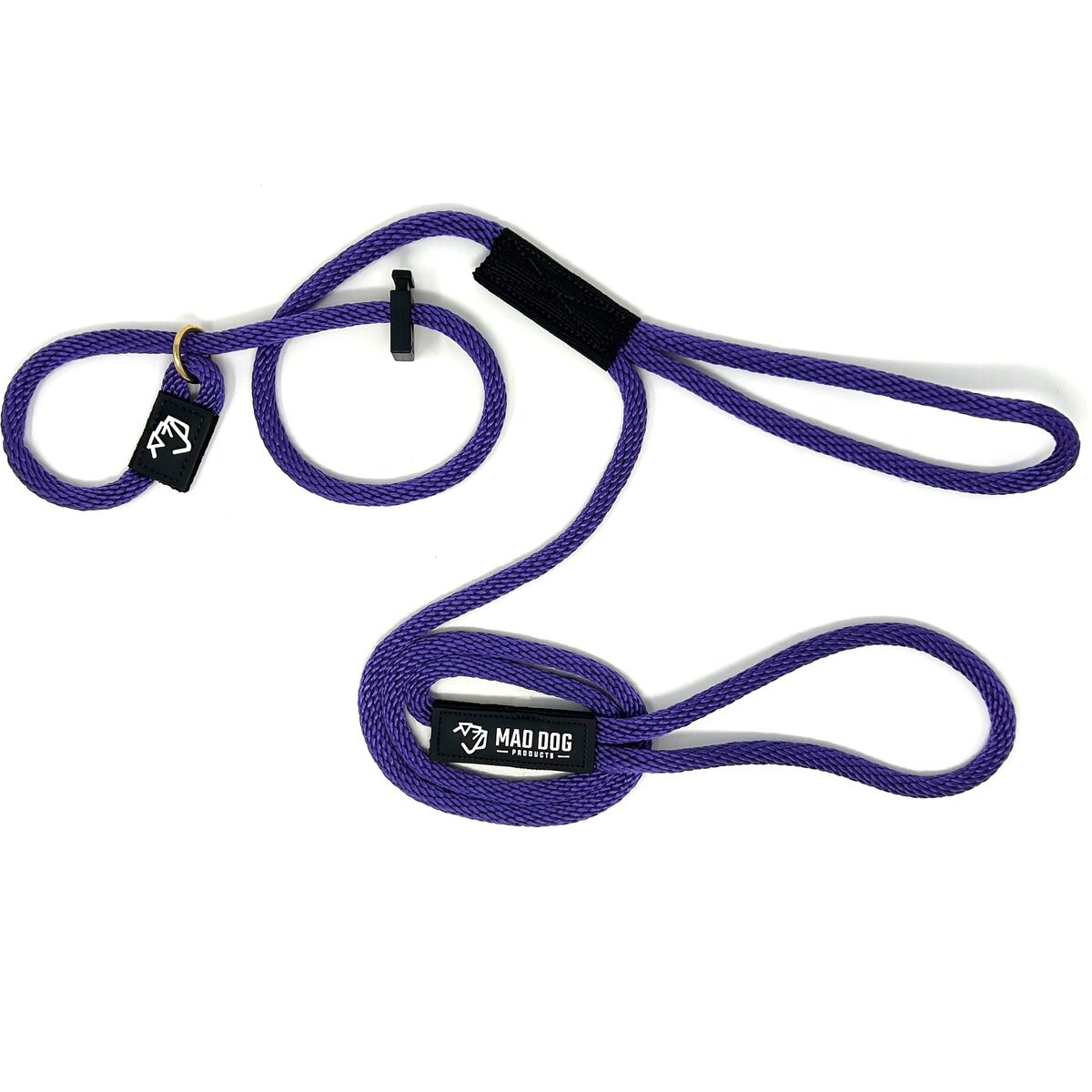 Mad Dog Products Urban Signature Rope Polypropylene Slip Lead Dog Leash, Purple, 6-ft long, 3/8-in wide