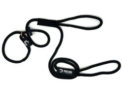 Mad Dog Products Urban Signature Rope Polypropylene Slip Lead Dog Leash, Black, 6-ft long, 1/2-in wide