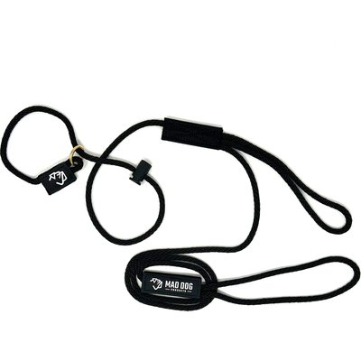 Mad Dog Products Mad Dog Products Urban Signature Rope Polypropylene Slip Lead Dog Leash, Black, 6-ft long, 1/4-in wide