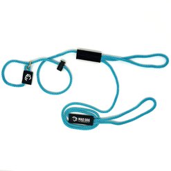 Mad Dog Products Urban Signature Rope Polypropylene Slip Lead Dog Leash, Aqua, 6-ft long, 1/4-in wide