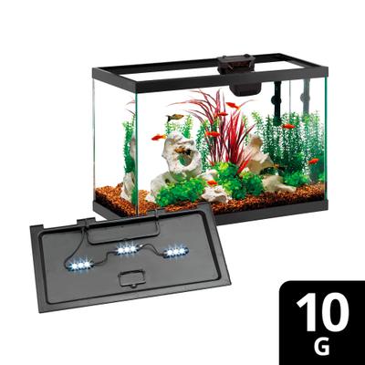 Show full view: Aqueon Smart Clean Filtration LED Fish Aquarium Starter Kit, 10-gal slide 9 of 11