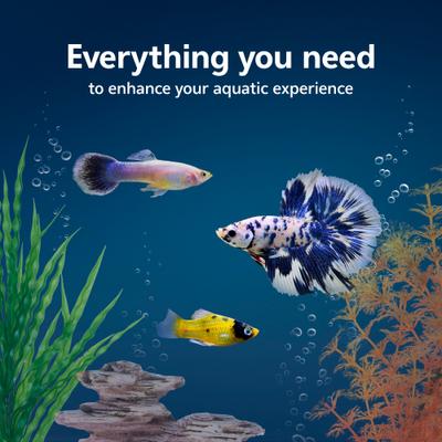 Show full view: Aqueon Smart Clean Filtration LED Fish Aquarium Starter Kit, 20-gal slide 2 of 11