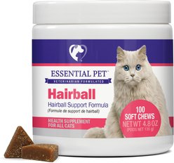 21st Century Essential Pet Hairball Support Soft Chews Supplement for Cats, 100 count